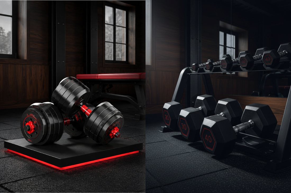 Adjustable dumbbells vs fixed dumbbells for UK home gym — HOMEGYMER