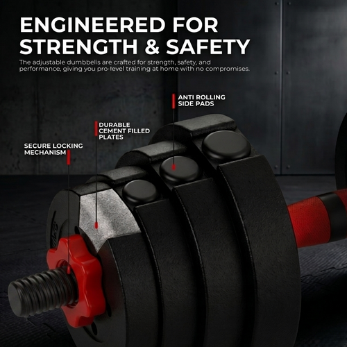 50 KG Adjustable Dumbbells And Barbells
