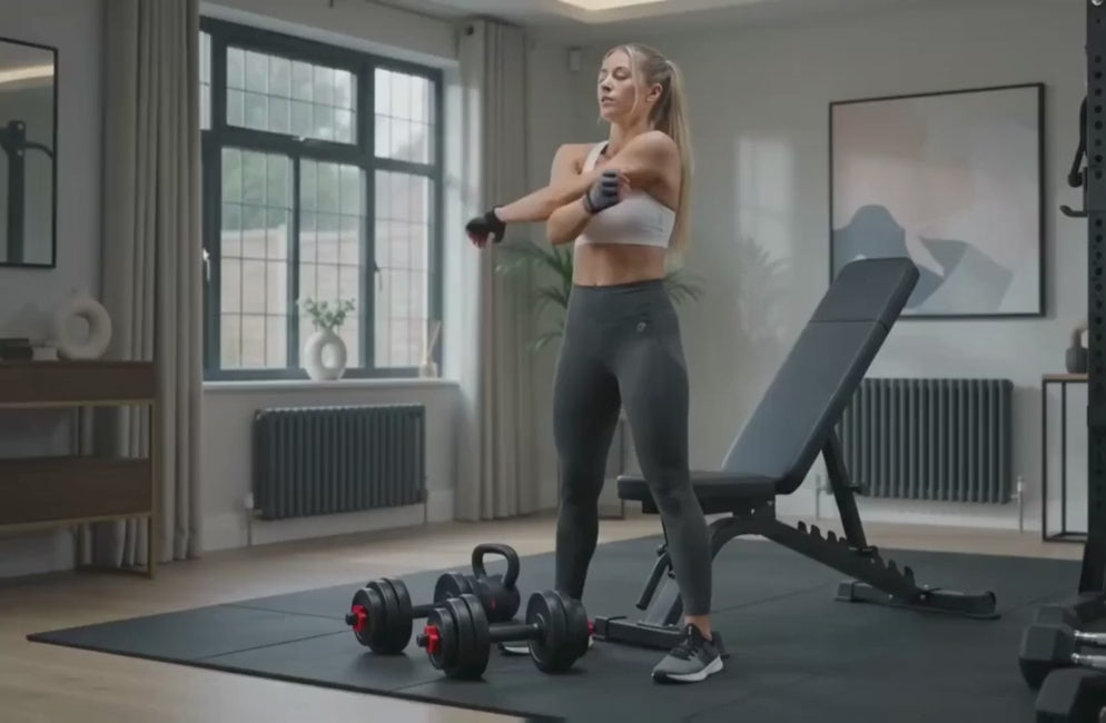 50KG Adjustable Dumbbells, Barbell & Kettlebell Set | Standard Set | Home Gymer